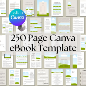 🔥 حزمة قوالب Canva الاحترافية للكتب الإلكترونية والدورات التدريبية 📘  ✏️ Canva eBook Template | Course Workbook Template | 250 صفحة | كيف تصنع كتاب إلكتروني بسهولة